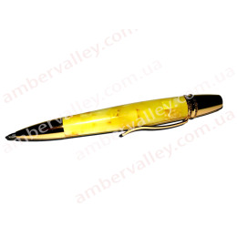 Ручка из янтаря P002